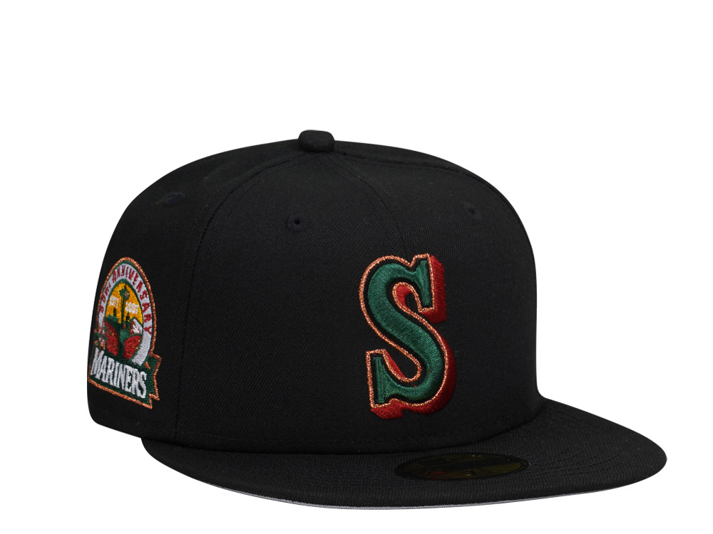 New Era Seattle Mariners Black Metallics Edition 59Fifty Fitted Hat