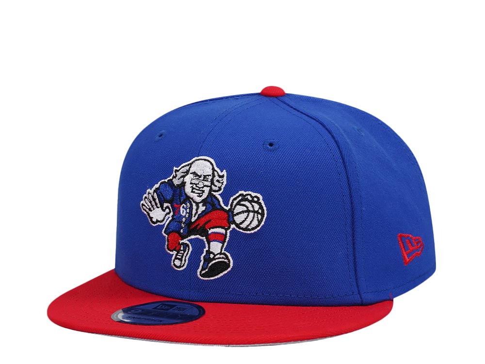 New Era Philadelphia 76ers Blue Red Two Tone Edition 9Fifty Snapback Hat