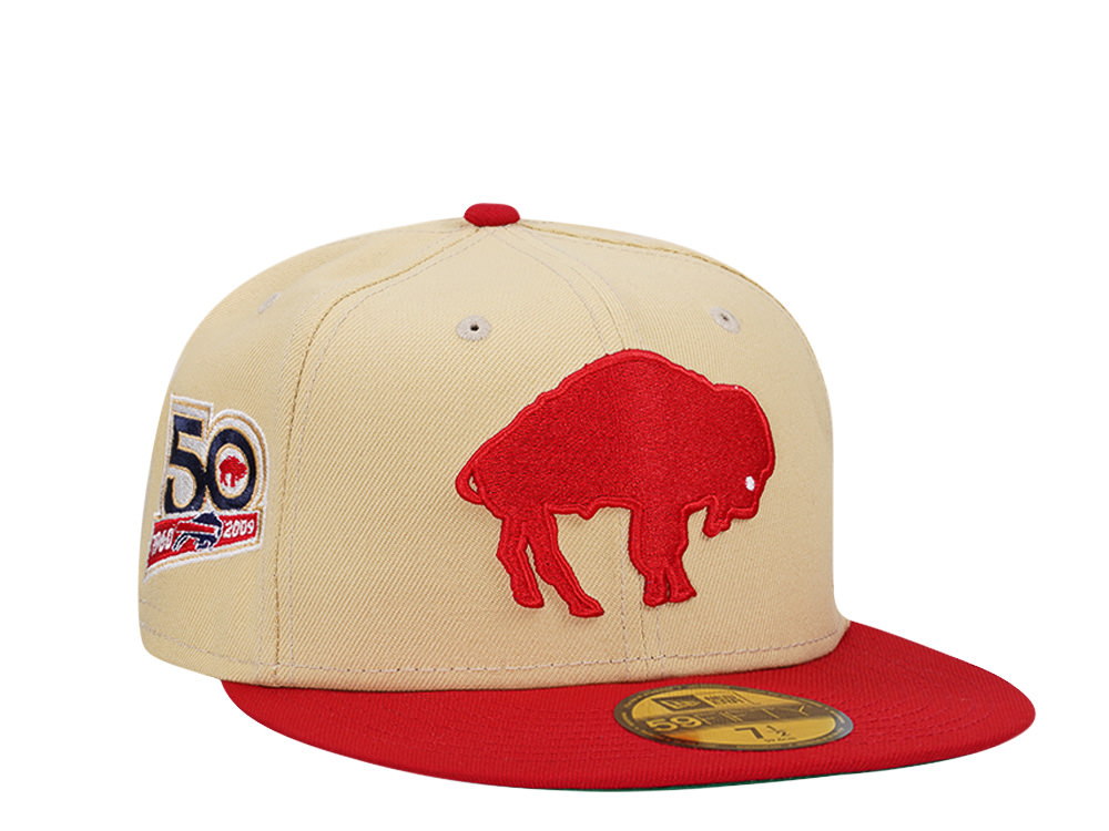 New Era Buffalo Bills 50th Anniversary Two Tone Throwback Edition 59Fifty Fitted Hat