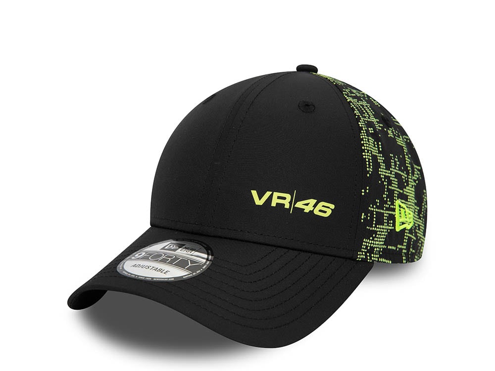 New Era Vr46 Poly Print Black 9Forty Snapback Hat