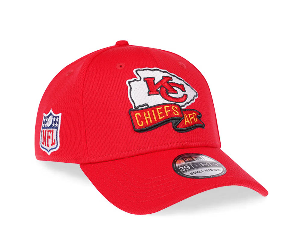 New Era Kansas City Chiefs Coach NFL Sideline 2022 39Thirty Stretch Hat