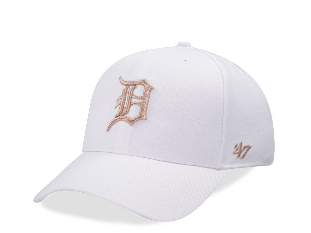 47Brand Detroit Tigers White MVP Snapback Cap