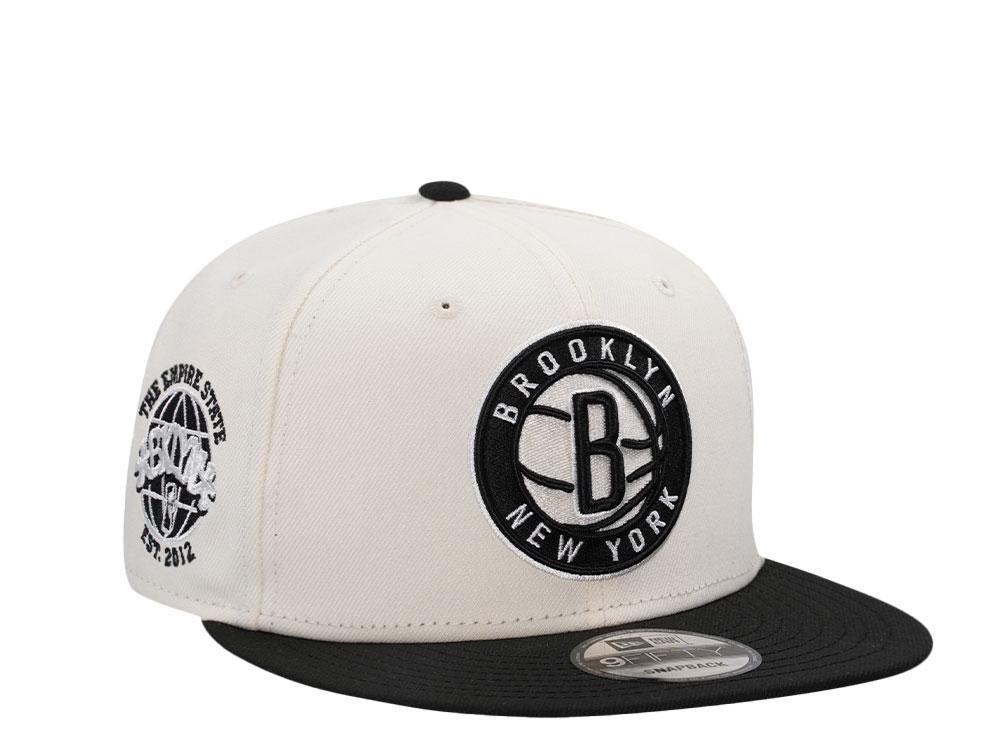 New Era Brooklyn Nets Est 2012 Chrome Two Tone Edition 9Fifty Snapback Hat