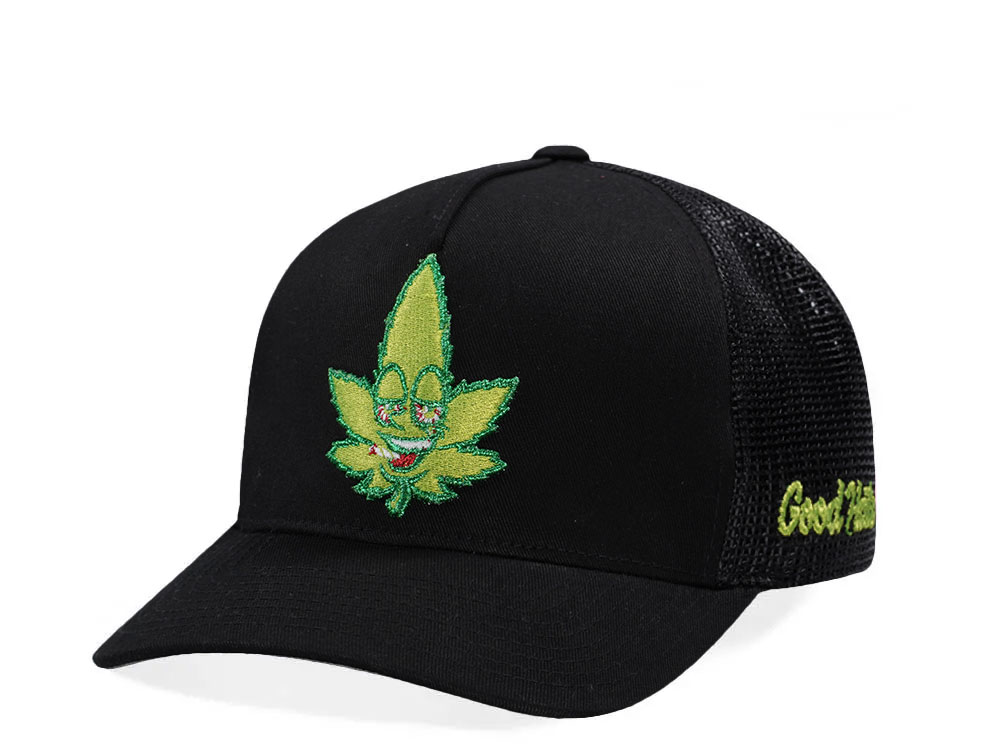 Good Hats Weed Guy Black Trucker Edition Snapback Hat