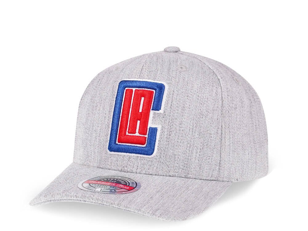 Mitchell & Ness Los Angeles Clippers Heather Red Line Flex Snapback Hat