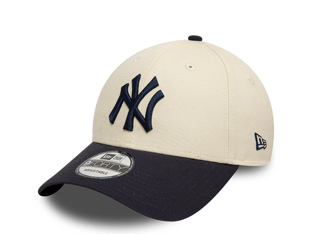 New Era New York Yankees Colour Block Two Tone 9Forty Strapback Cap