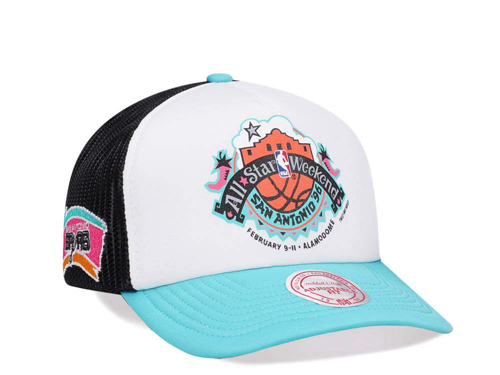 Mitchell & Ness San Antonio Spurs All Star 1996 Party Time Trucker Snapback Cap