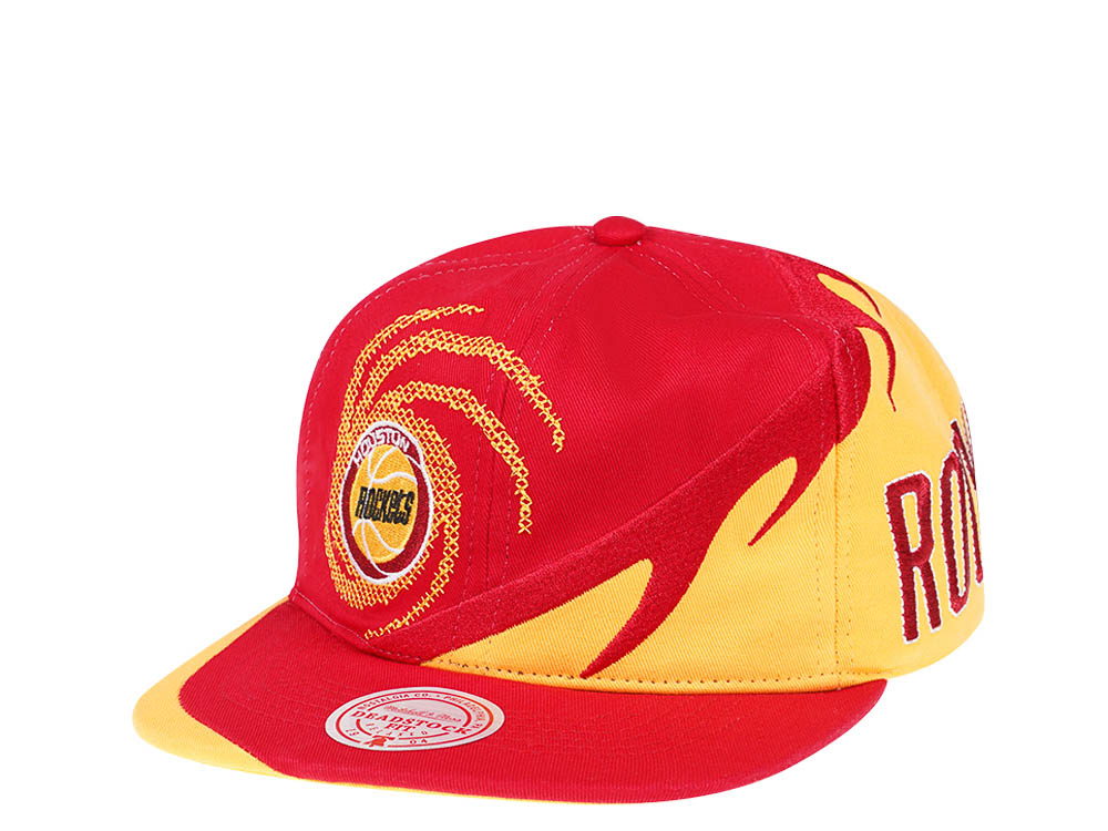 Mitchell & Ness Houston Rockets NBA Spiral Deadstock Hardwood Classic Snapback Hat