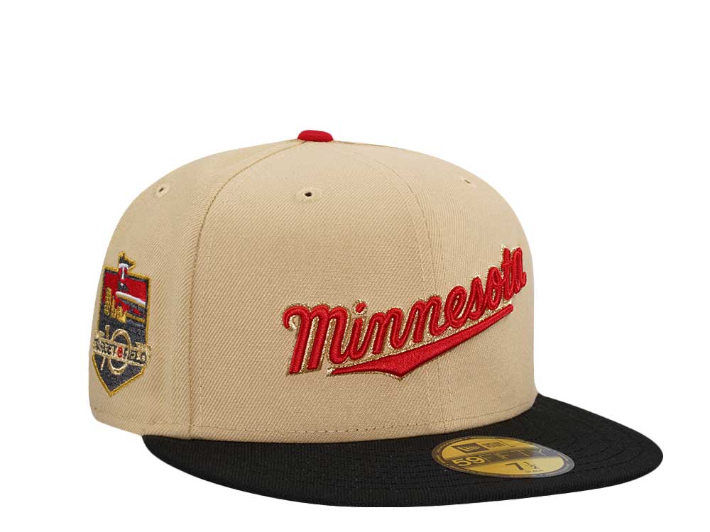 New Era Minnesota Twins 10th Anniversary Target Field Vegas Two Tone Edition 59Fifty Fitted Hat