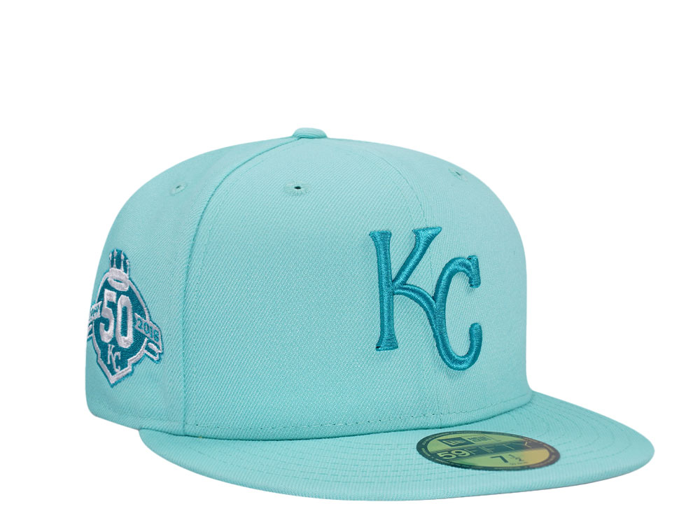 New Era Kansas City Royals 50th Anniversary Teal Edition 59Fifty Fitted Hat