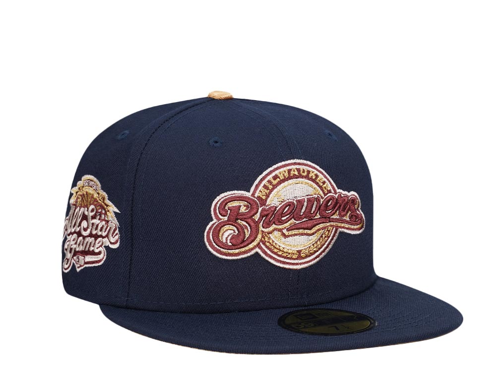 New Era Milwaukee Brewers All Star Game 2002 Cool Gold Edition 59Fifty Fitted Hat