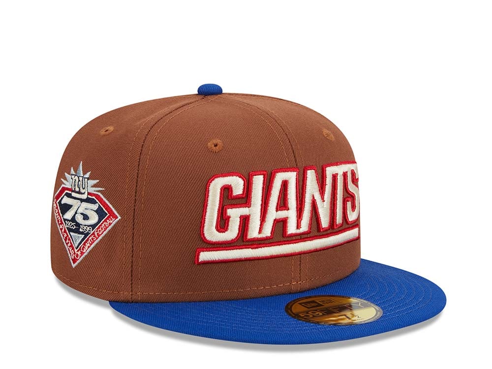 New Era New York Giants 75th Anniversary Harvest Two Tone Edition 59Fifty Fitted Hat