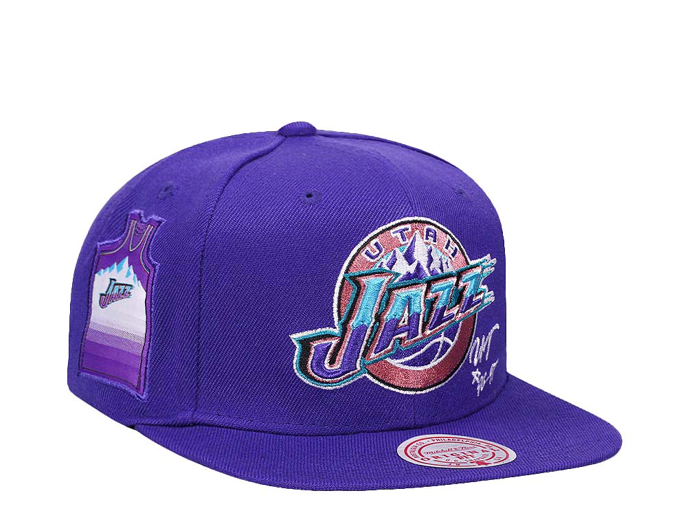 Mitchell & Ness Utah Jazz Jersey Love Hardwood Classic Snapback Cap