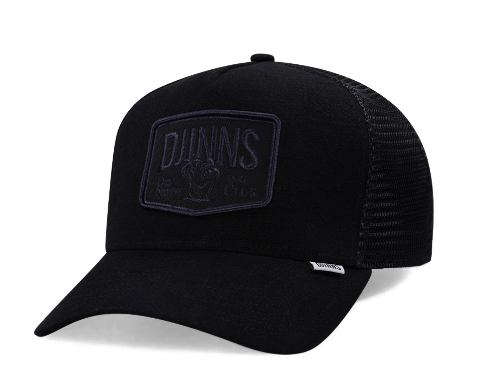 Djinns Hippy Canvas Black Trucker Snapback Hat