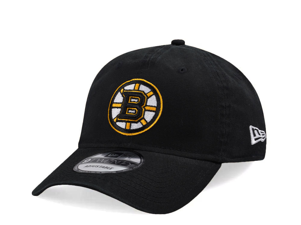 New Era Boston Bruins NHL Injection 2024 Black 9Twenty Strapback Hat