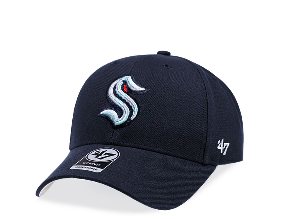 47Brand Seattle Kraken Classic Navy Strapback Hat