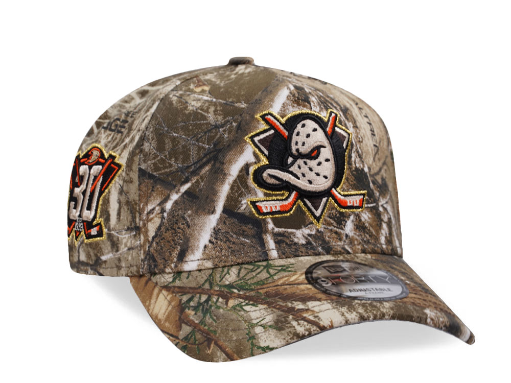 New Era Anaheim Ducks 30th Anniversary Realtree Prime Edition 9Forty A Frame Snapback Cap