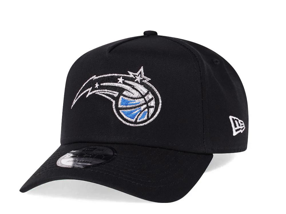 New Era Orlando Magic Black 9Forty A Frame Snapback Hat