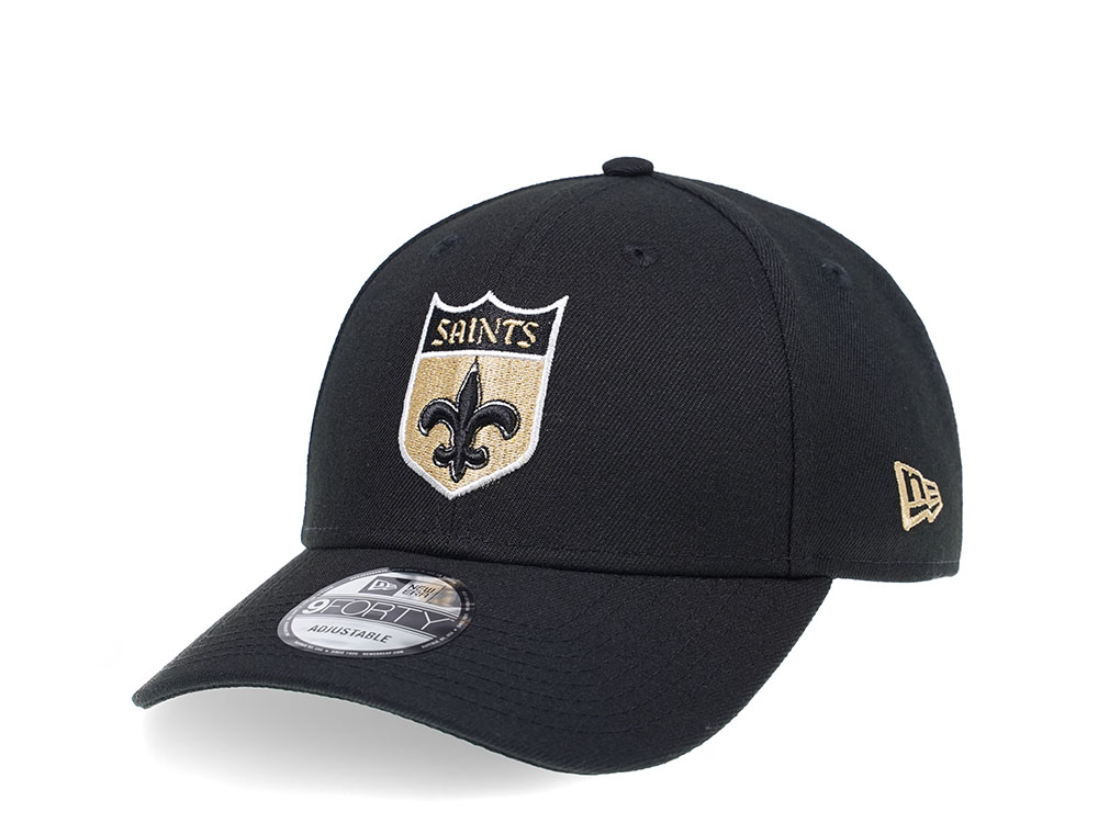 New Era New Orleans Saints Curved Black Edition 9Forty Snapback Hat