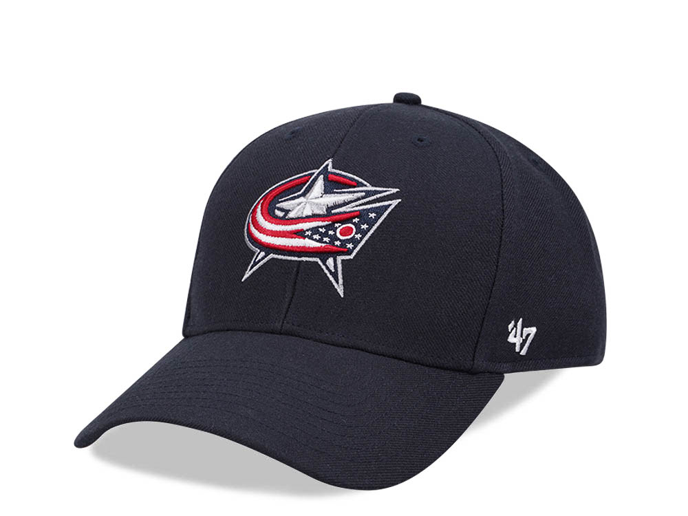 47Brand Columbus Blue Jackets Navy Ballpark MVP Snapback Hat