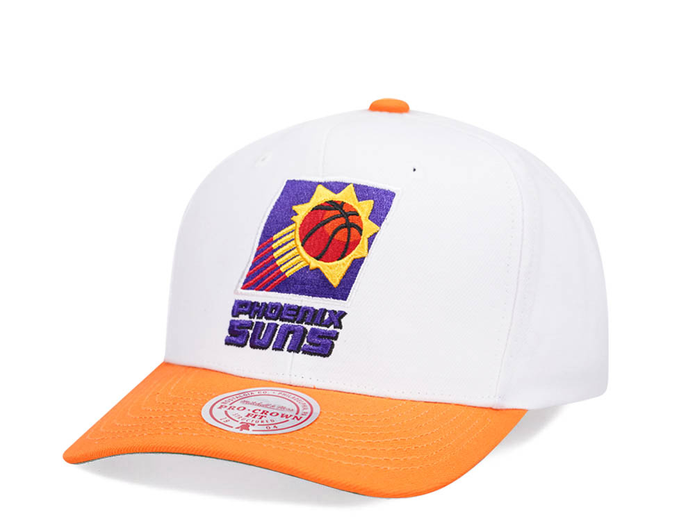 Mitchell & Ness Phoenix Suns Team Two Tone 2.0 Pro White Snapback Hat