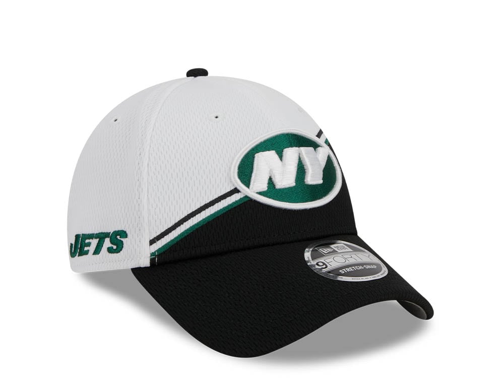 New Era New York Jets NFL Sideline 2023 Black White  9Forty Snapback Hat