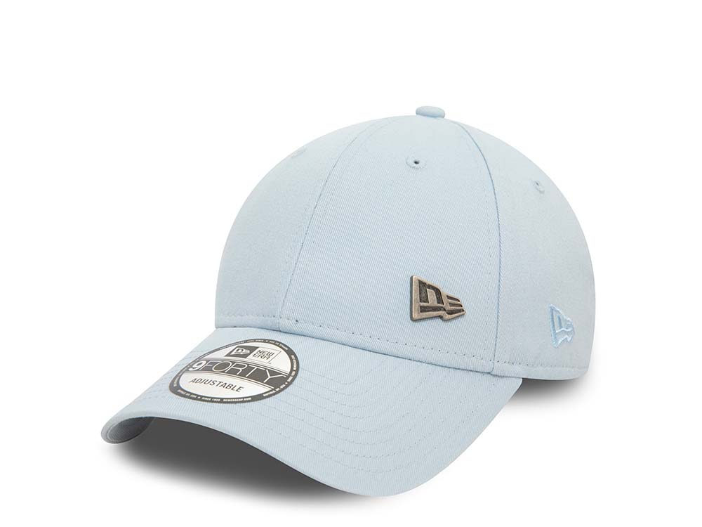 New Era Logo Sky Blue 9Forty Strapback Cap