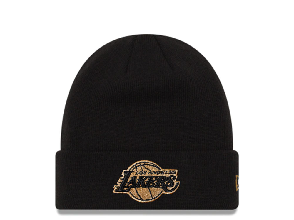 New Era Los Angeles Lakers Black and Gold Logo Mutse