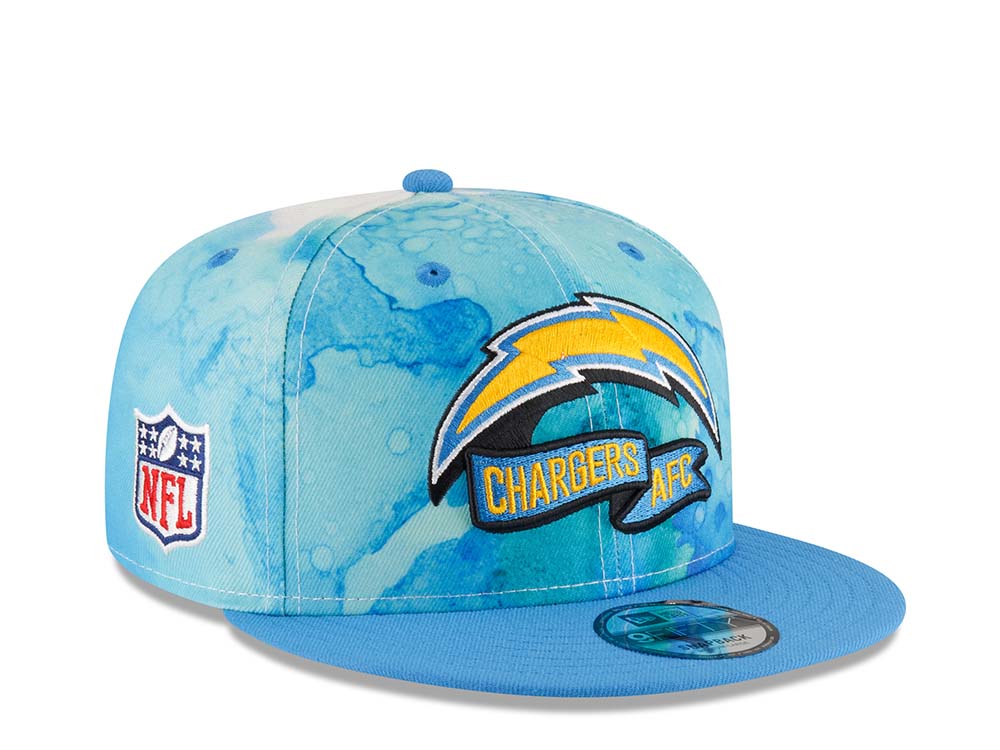 New Era Los Angeles Chargers Ink NFL Sideline 2022 9Fifty Snapback Hat