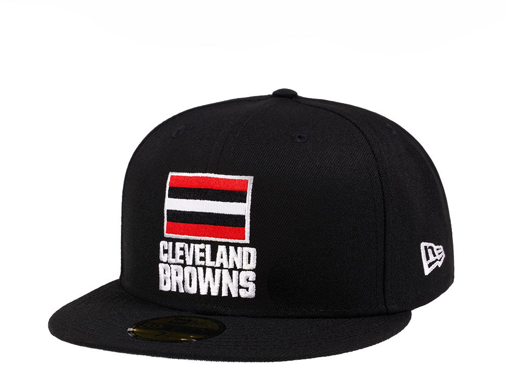 New Era Cleveland Browns Alternate Black Crimson Collection 59Fifty Fitted Hat