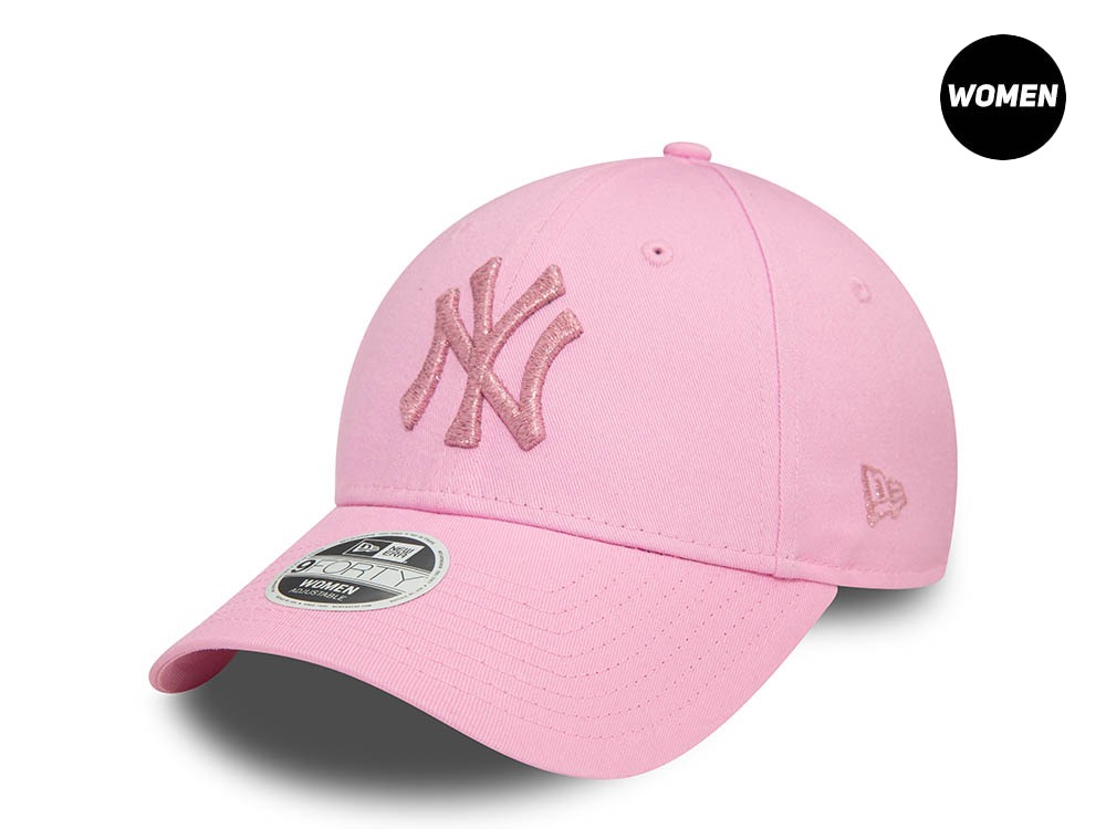 New Era Los Angeles Dodgers Shinny Metallic Pink Womens 9Forty Snapback Cap