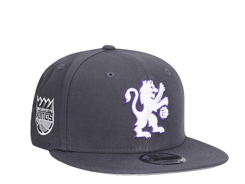 New Era Sacramento Kings Gray Purple Detail Edition 9Fifty Snapback Hat