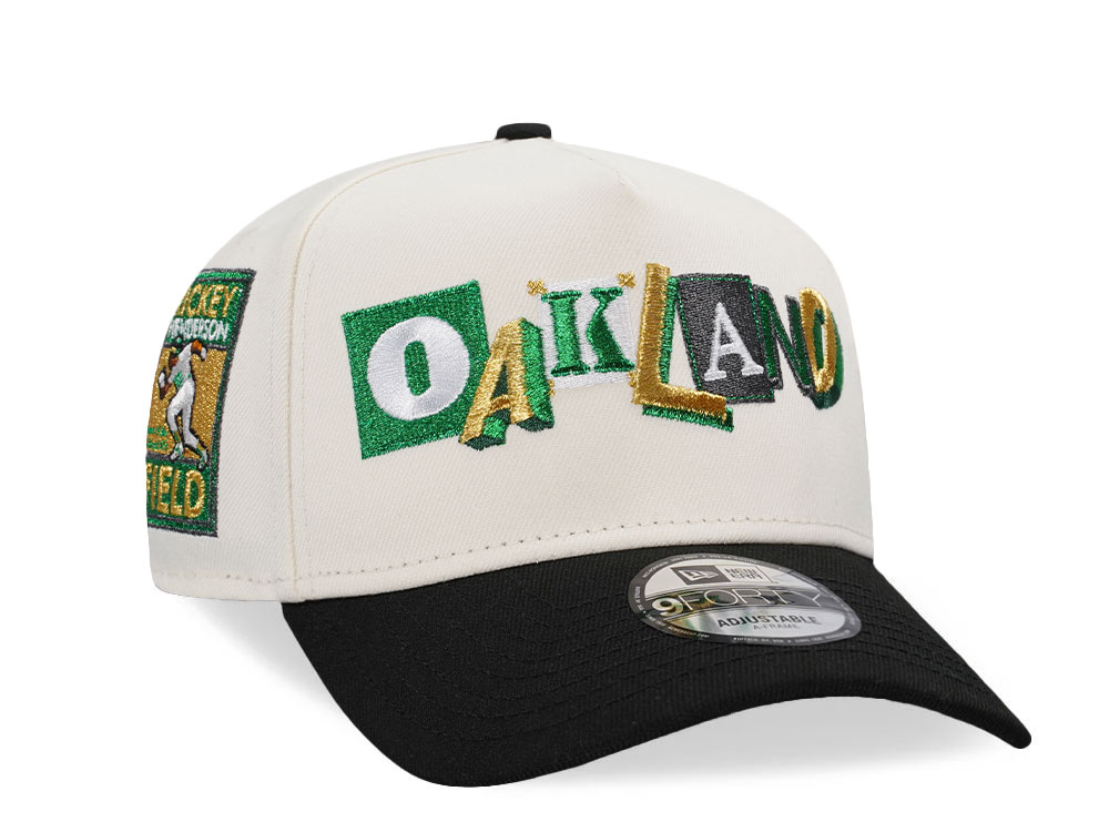 New Era Oakland Athletics Rickey Henderson Field Chrome Two Tone Edition 9Forty A Frame Snapback Cap