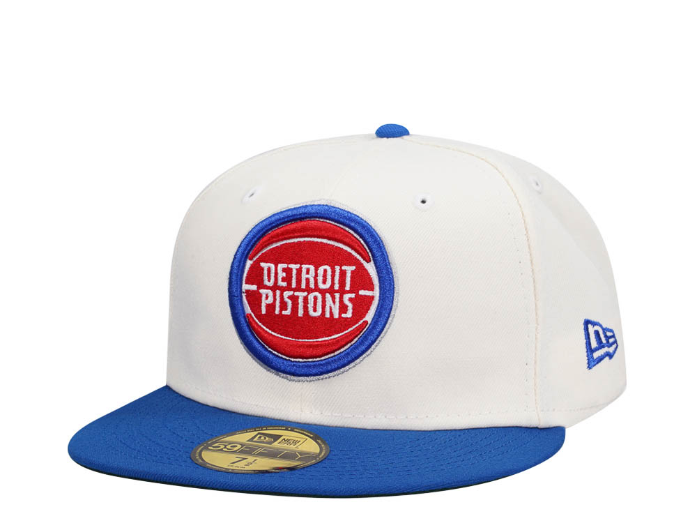 New Era Detroit Pistons Chrome Two Tone Edition 59Fifty Fitted Hat