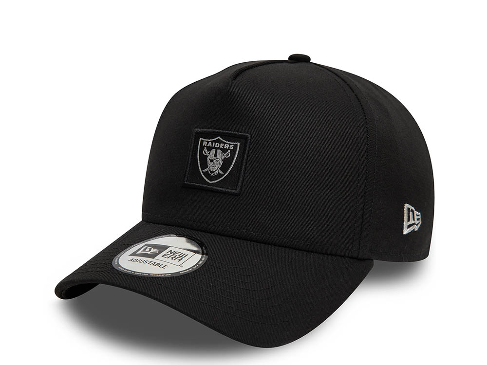 New Era Las Vegas Raiders Metallic Patch Black 9Forty A Frame Snapback Cap