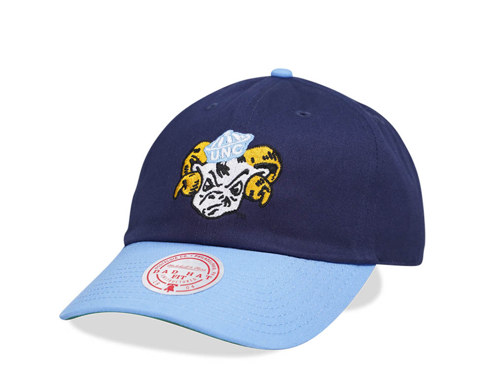 Mitchell & Ness University of North Carolina Team Two Tone 2.0 Dad Strapback Cap