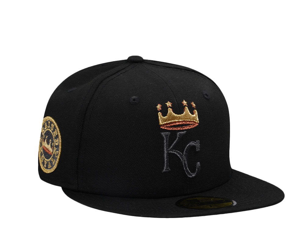 New Era Kansas City Royals Blackout Gold Edition 59Fifty Fitted Hat