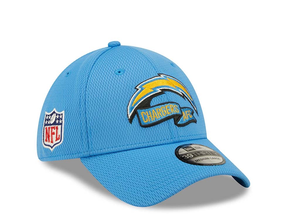 New Era Los Angeles Chargers Light Blue Coach NFL Sideline 2022 39Thirty Stretch Hat