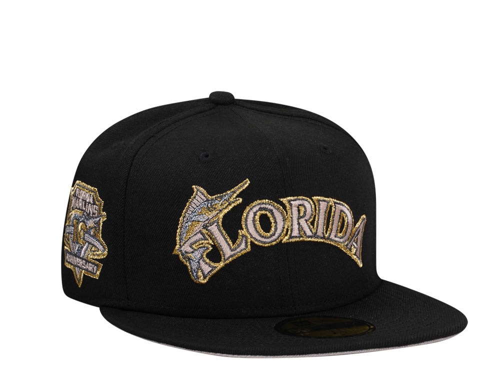 New Era Florida Marlins 10th Anniversary Creme Gold Edition 59Fifty Fitted Hat