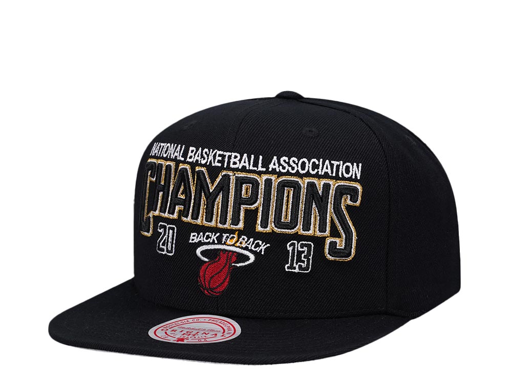 Mitchell & Ness Miami Heat NBA Champions 2013 Hardwood Classic Snapback Cap