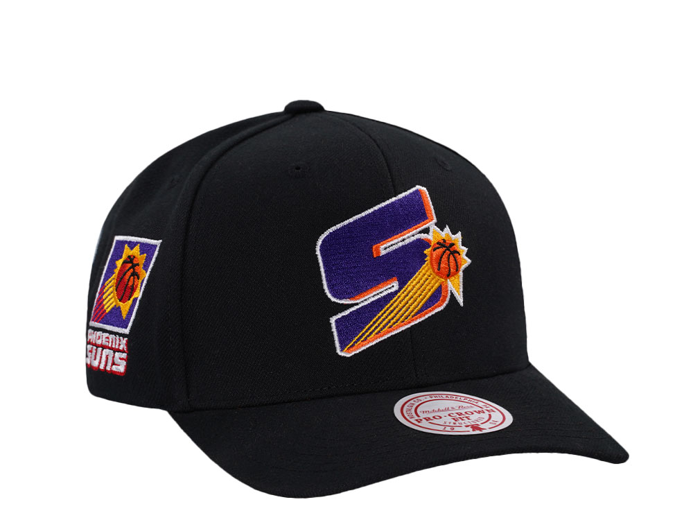 Mitchell & Ness Phoenix Suns Hardwood Classic Pro Crown Fit Black Snapback Hat