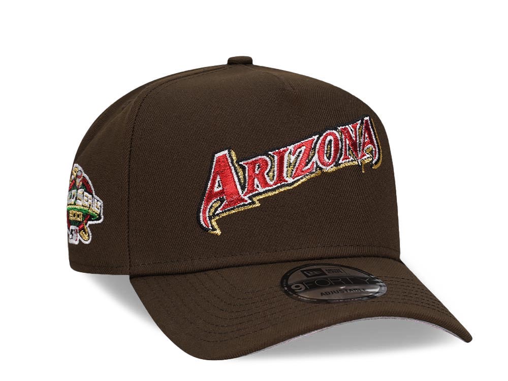 New Era Arizona Diamondbacks World Series 2001 Brown Classic 9Forty A Frame Snapback Hat