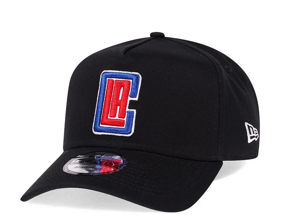 New Era Los Angeles Clippers Black 9Forty A Frame Snapback Hat