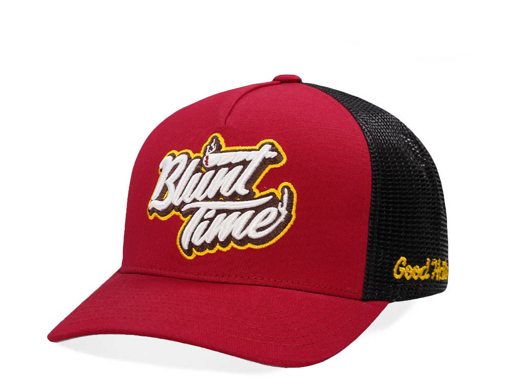 Good Hats Blunt Time Cardinal Trucker Edition Snapback Hat