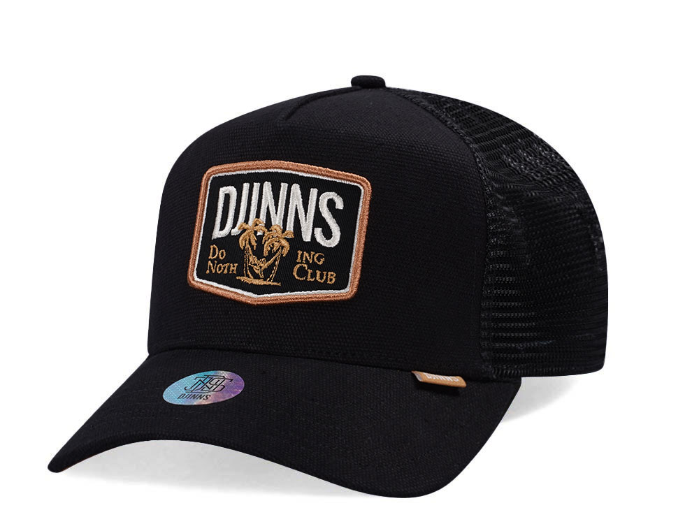 Djinns Do Nothing Club Black Trucker Snapback Hat