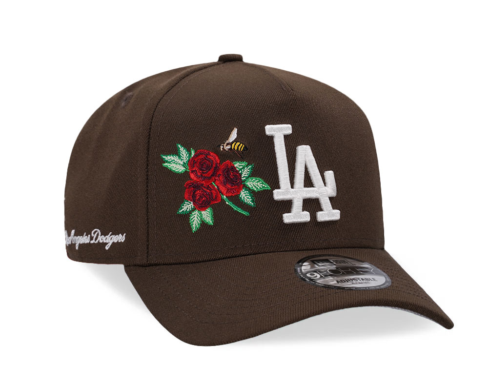 New Era Los Angeles Dodgers Walnut Flowers 9Forty A Frame Snapback Cap