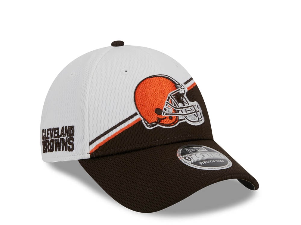 New Era Cleveland Browns NFL Sideline 2023 Brown White  9Forty Snapback Hat